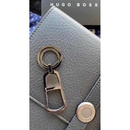 HUGO BOSS KEY RING CONTRAST BLACK