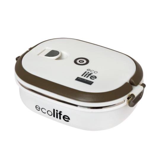 ECOLIFE LUNCH BOX ΟΒΑΛ 900 ML - WHITE
