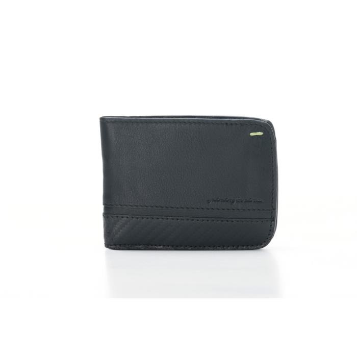 221376 - PININFARINA ΜΑΝ WALLET 8 CARDS+COIN CARBON-RFID STOP